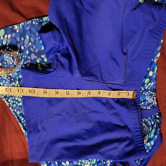 NWT Strappy Back Padded Athletic Boy Short Tankini bathing swim suit gym yoga - Picture 7 of 11